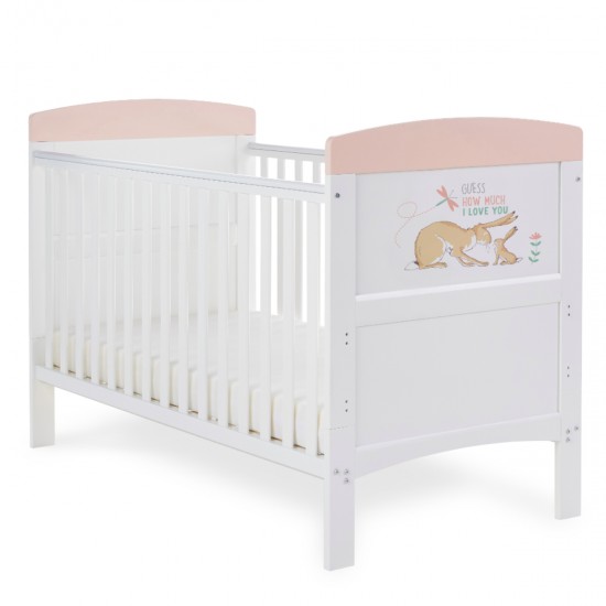 Obaby Grace Inspire Cot Bed, Guess How Much I Love You, I Can Hop