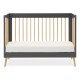 Obaby Maya Mini Cot Bed, Slate with Natural