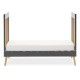 Obaby Maya Mini Cot Bed, Slate with Natural