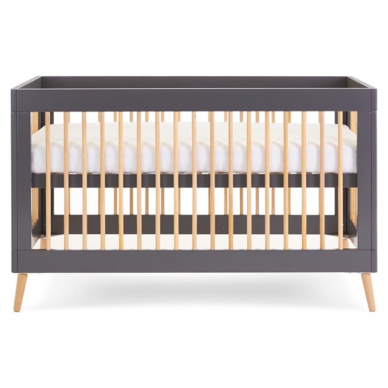 Obaby Maya Cot Bed, Slate with Natural