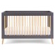 Obaby Maya Cot Bed, Slate with Natural