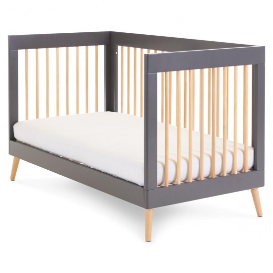 Obaby Maya Cot Bed, Slate with Natural