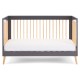 Obaby Maya Cot Bed, Slate with Natural