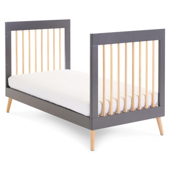 Obaby Maya Cot Bed, Slate with Natural