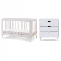 Obaby Maya 2 Piece Room Set, Nordic White