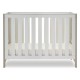 Obaby Nika Mini Cot Bed 2 Piece Room Set, Grey Wash & White