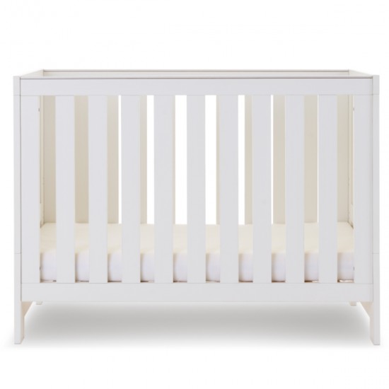 Obaby Nika Mini Cot Bed 2 Piece Room Set, White Wash