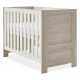 Obaby Nika Mini Cot Bed 3 Piece Room Set, Grey Wash & White