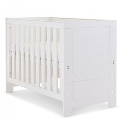 Obaby Nika Mini Cot Bed 3 Piece Room Set, White Wash