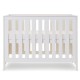 Obaby Nika Mini Cot Bed 3 Piece Room Set, White Wash