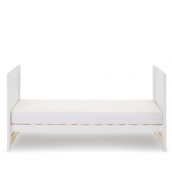 Obaby Nika Mini Cot Bed 3 Piece Room Set, White Wash