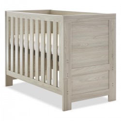 Obaby Nika Mini Cot Bed + Under Drawer, Grey Wash