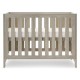 Obaby Nika Mini Cot Bed, Grey Wash