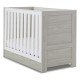 Obaby Nika Mini Cot Bed 2 Piece Room Set + Under Drawer, Grey Wash & White