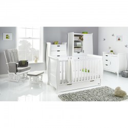 Obaby Stamford Classic Sleigh 5 Piece Room Set, White