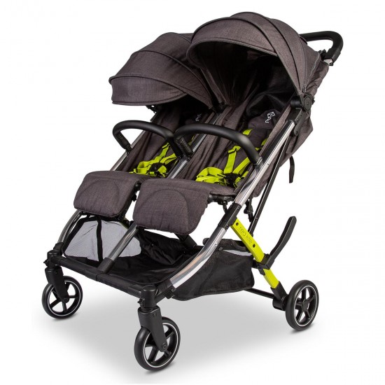 Red Kite Push Me Dubl Twin Stroller, Stone Grey