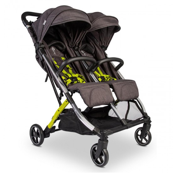 Red Kite Push Me Dubl Twin Stroller, Stone Grey