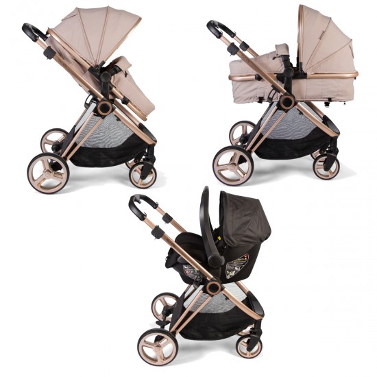 Red Kite Push Me Pace i 3 in 1 Travel System, Latte