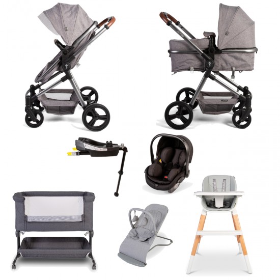 Red Kite Push Me Savanna i Ultimate Travel System Bundle, Graphite