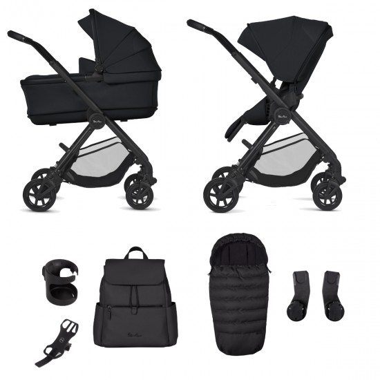 Silver Cross Dune 2 Pram & Pushchair Bundle + Accessory Pack, Space