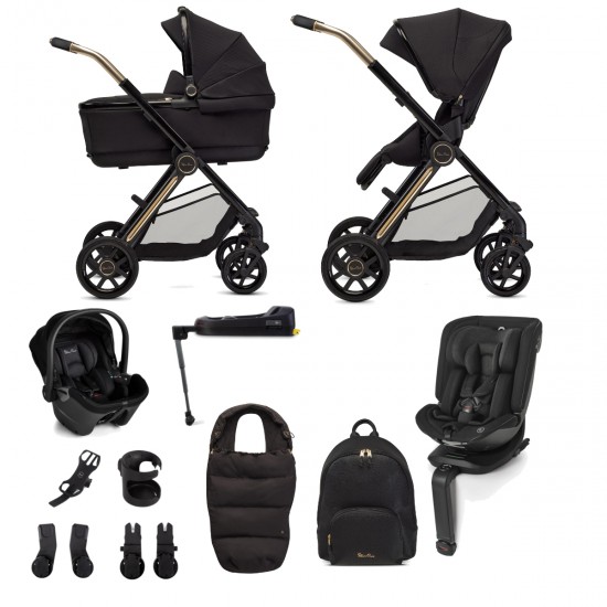 Silver Cross Reef 2 Special Edition Ultimate 14 Piece Motion Travel System Bundle, Espresso