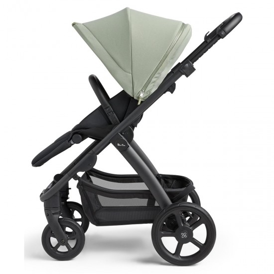 Silver Cross Tide 3 in 1 Travel System Bundle + Accessories, Sage/Black Chassis