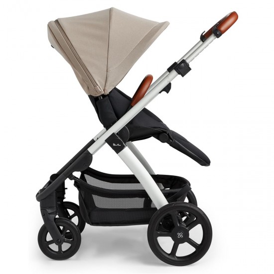 Silver Cross Tide 2 in 1 Pram Bundle + Accessory Box, Stone