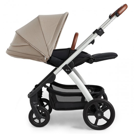 Silver Cross Tide 2 in 1 Pram Bundle + Accessory Box, Stone