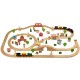 Tidlo 100 Piece Wooden Train Set