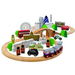 Tidlo City of London Wooden Train Set