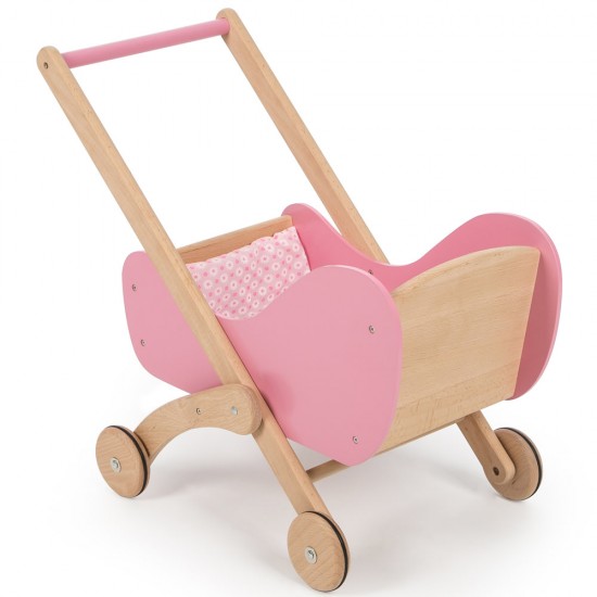 Tidlo Wooden Dolls Pram Buggy