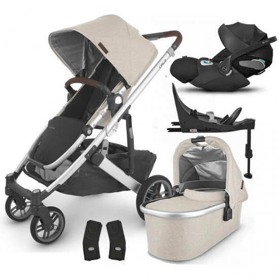 Uppababy CRUZ V2 Pushchair + Carrycot + Cloud Z2 + Base Travel System, Declan