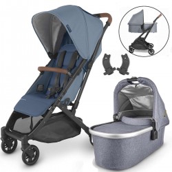 Uppababy Minu V2 Compact Stroller + Carrycot Pram, Charlotte / Gregory