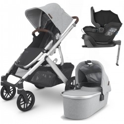 Uppababy VISTA V2 Pram + Mesa + Base i-Size Travel System, Stella Grey