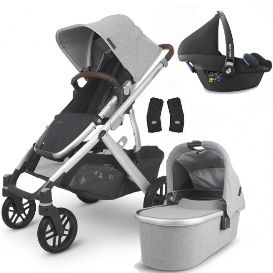 Uppababy VISTA V2 Pram + Pebble Pro Travel System, Stella Grey