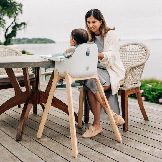 Uppababy Ciro Highchair + Mealtime Set, Caleb Blue