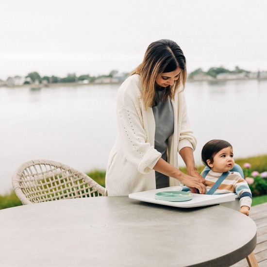 Uppababy Ciro Highchair + Mealtime Set, Chloe Grey