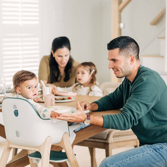 Uppababy Ciro Highchair + Mealtime Set, Emrick Green