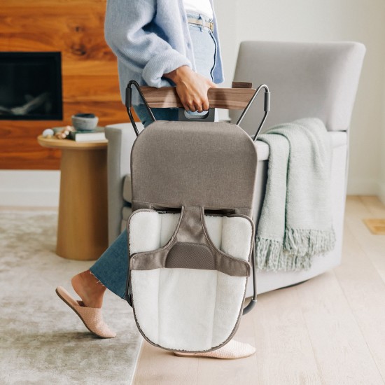 Uppababy Mira Baby Bouncer Chair, Wells - Dark Taupe Melange