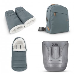 Uppababy 4 Piece Accessory Pack, Dillan - Stone Blue