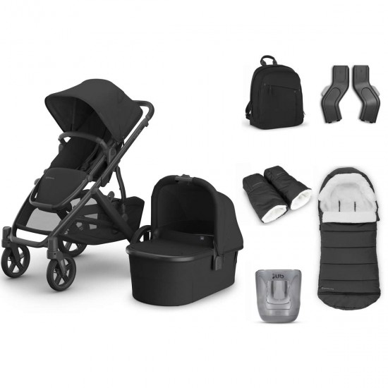 Uppababy VISTA V3 Pushchair & Pram + 5 Piece Accessory Bundle, Jake