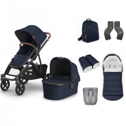 Uppababy VISTA V3 Pushchair & Pram + 5 Piece Accessory Bundle, Noa