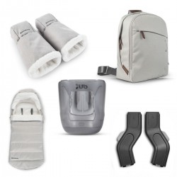 Uppababy 5 Piece Accessory Pack, Savannah - Pearl Grey