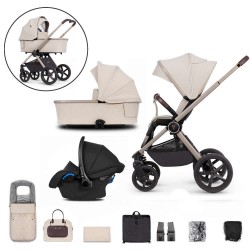 Venicci Upline 3 in 1 KITE Travel System Bundle, Stone Beige