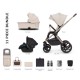 Venicci Upline 3 in 1 KITE Travel System Bundle, Stone Beige