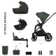 Venicci Claro 3 in 1 with Tiago 360 Car Seat + Base Complete Travel System Bundle, Forest