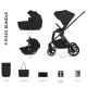 Venicci Claro 3 in 1 with Tiago 360 Car Seat Travel System Bundle, Noir