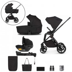 Venicci Claro 3 in 1 + Base Complete Travel System Bundle, Noir