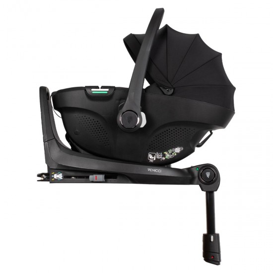 Venicci Claro 3 in 1 with Tiago 360 Car Seat + Base Complete Travel System Bundle, Vanilla