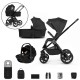 Venicci Upline 2 - 3 in 1 Travel System Bundle, All Black